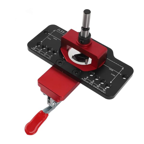 Hengseljigg Borehull Puncher 35mm Trebearbeiding Skapdør Panel Boreguide Punch Lokalisator Aluminium Legering Hullåpner