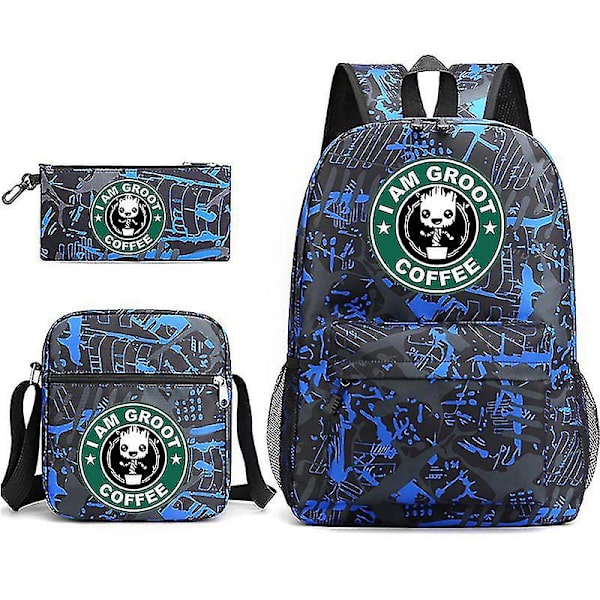 Guardians Of The Galaxy 3-pack Ryggsäckar Cartoon Barn Pojkar Flickor Skolväska Lättvikts Studenter Vattentät Kapacitet Mochilas style 23