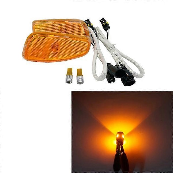 Bil Side Refleksion Advarsel Blinklys Lampe Forreste Blinklys Til 2014-2017 Orange