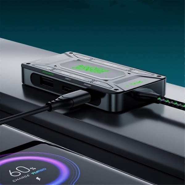 Ljudadapter Typ C Dockningsstation Universal Hörlurskonverterare Usb-konverterare Surfplatta Data Stöd Snabb Laddning DS7 Pro