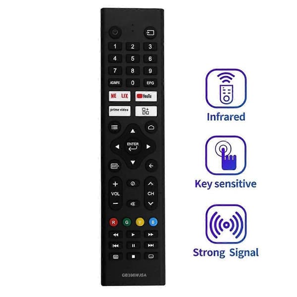 GB396WJSA Erstatningsfjernkontroll for Sharp LCD TV 2TC32DF1I 2T-C50DF1I 2T-C42DF1I