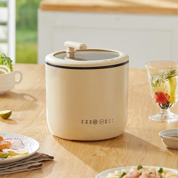 Mini Riskoger Multifunktionel Elektrisk Hjemmeriskoger Lav Effekt Kollegium Non-stick Grød Koge Gryde CN