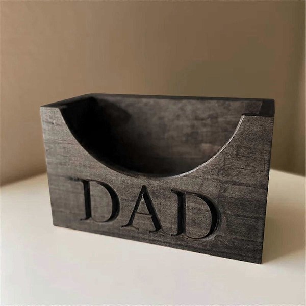 Hattestativ i tre, Dad Hat Holder Organizer, Hattestativ i tre for utstilling, Rustikk hattestativ for farsdag B