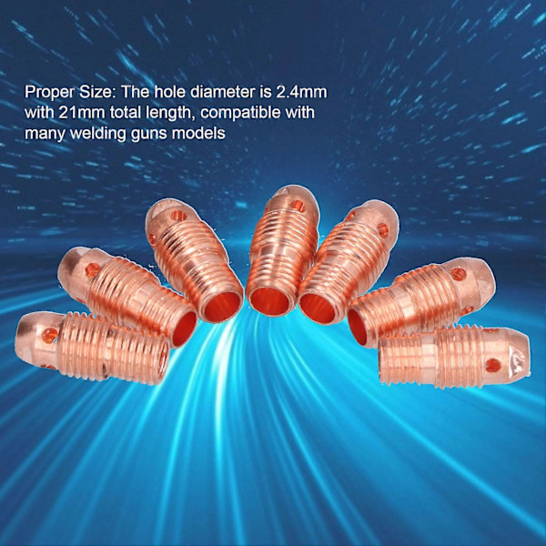 20 kpl TIG-holkkirunko PTA-hitsauspolttimon kulutustarvikkeille 13N24 13N 796F WP?9F 2,4 mm