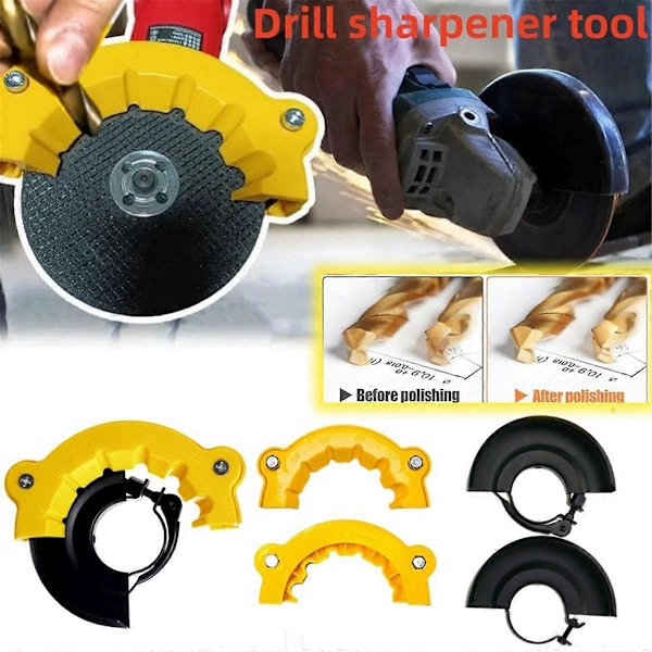 3 Sett Borbitsholder med Hurtigutløserbeskyttelse for Vinkelsliper Twist Drill Sharpener