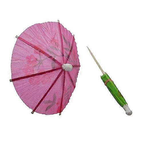 50 st Papperscocktailparasoller Mini Paraplyer Drinkpinnar Bröllopsfestpinnar