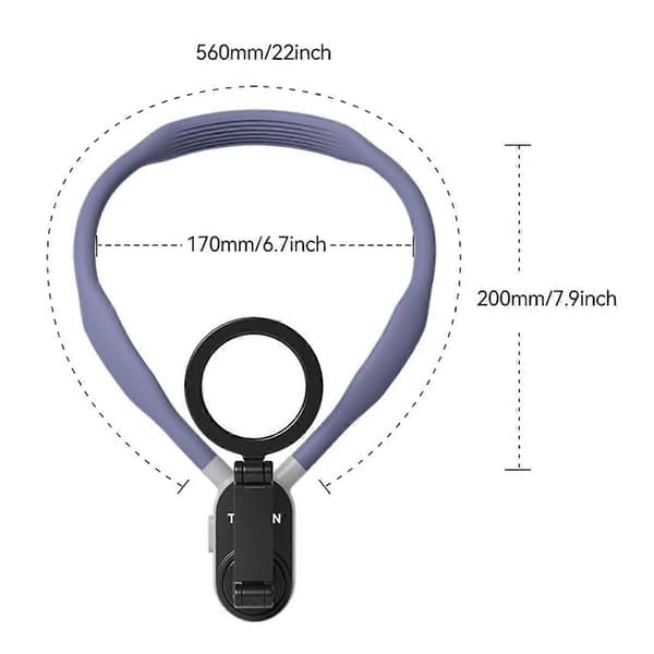 Magnetisk Silikonhalsfäste Snabbkoppling Håll Smart