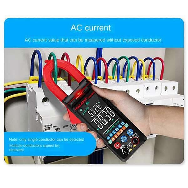 FS8330Pro DC/AC Strøm Digital Tangamperemeter 6000 Tællinger 400A Multimeter Stor Farveskærm Spændingstester Bil Hz Rød