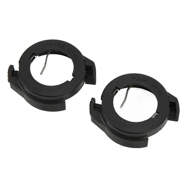 2 stk. LED Forlygteadapter Professionelt Design ABS Materiale Nem Installation Lavt Strømforbrug Pæreholderadapter