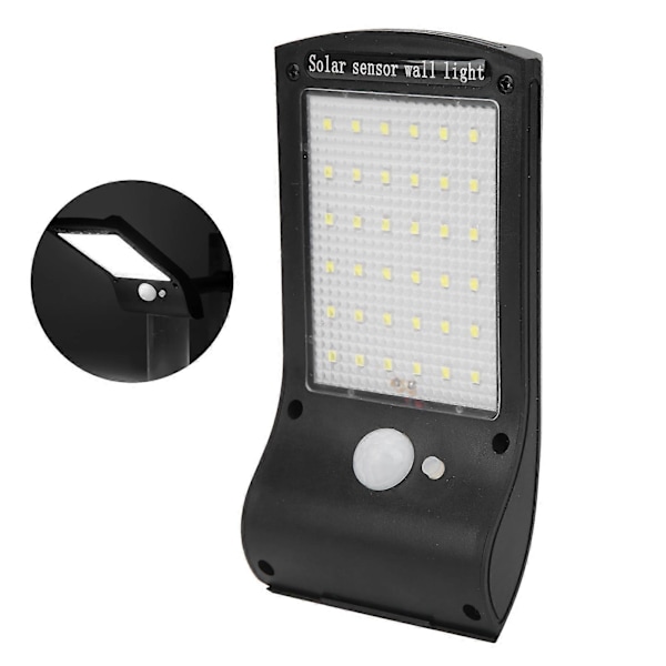 36LED Væg Solcellelampe Udendørs Bevægelsessensor Lys Tilbehør til Garage Have