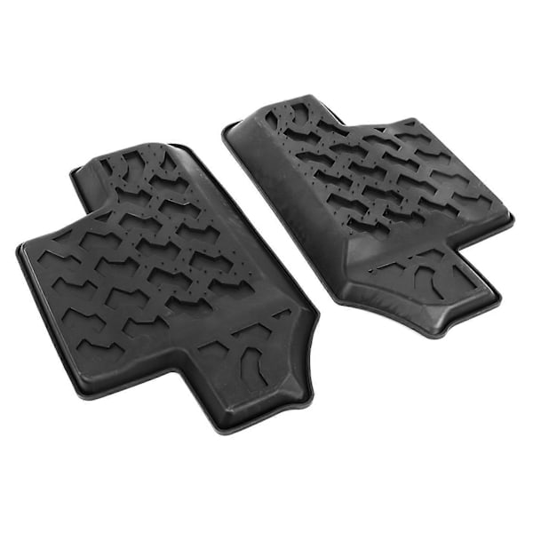 Par Bakre Gulvmatte Sklisikker Gummi Dør Fotpute Passer for Jeep Wrangler JK 2 Dører 2007-2017