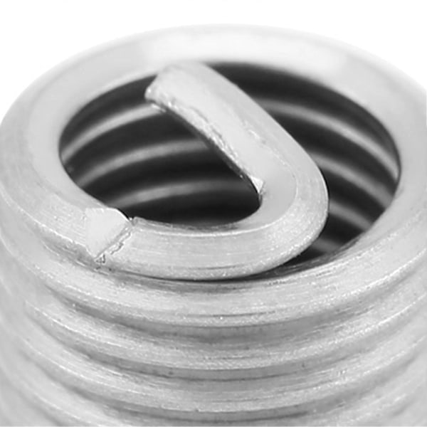 50 stk. rustfrit stål SS304 spiralformede gevindindsatser M6 x 1,0 x 3D længde