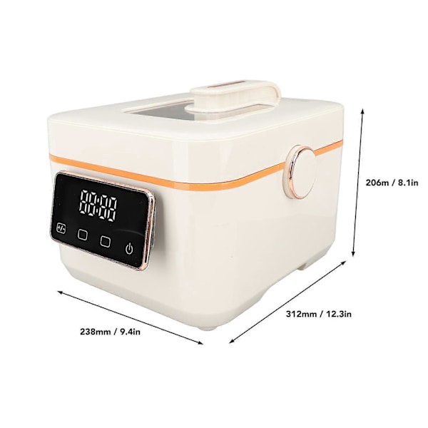 700W Rismaskin med lågt sockerinnehåll 3L Spannmålskokare Värmare Multifunktionell Touch Digital Display Synligt Fönster med Non-Stick Innerkastrull Sked Mått