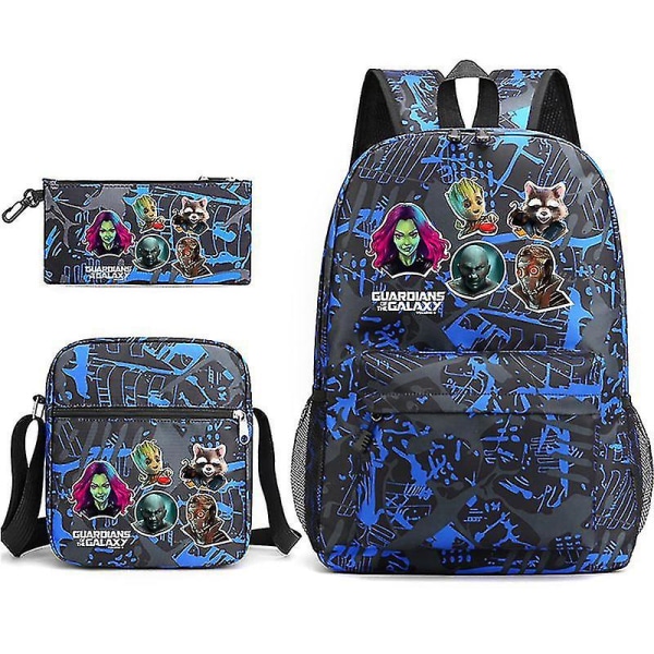 Guardians Of The Galaxy 3-pack Ryggsäckar Cartoon Barn Pojkar Flickor Skolväska Lättvikts Studenter Vattentät Kapacitet Mochilas style 13