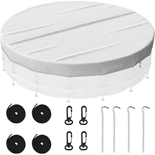 Pool Cover, Vindtæt Rund Oppustelig Swimmingpool Cover, Støvtæt Vandtæt Swimmingpool Cover Til Familiepools Spabade Hot Tubs Oppustelige Pools 6FT