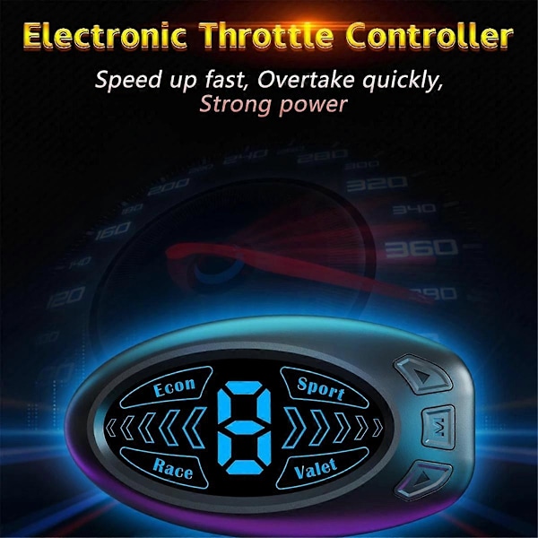 F5 Elektronisk Gaskontrol til Bil, Accelerator Tuning til Bil med 10 Køretilstande, Racing Accelerator Potent Booster(C)