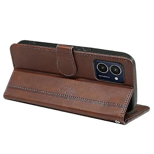 Telefonfodral för HMD Pulse Läderfodral Brown