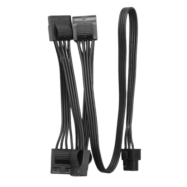 6Pin til 4 Molex Modulær Strømforsyningskabel 6Pin til 4 IDE Kabel for RM1000X RM850X RM750X RM650X RM5