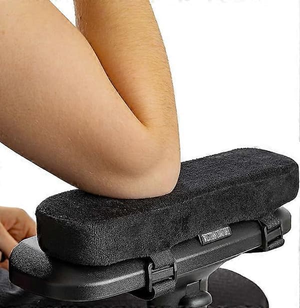 Tykke armputer i minneskum for kontorstoler – Et sett med armlensdeksler gir albuepolstring og avlaster trykk