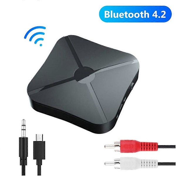 KN319 Bluetooth-kompatibel mottaker sender lyd stereo trådløs adapter med RCA AUX