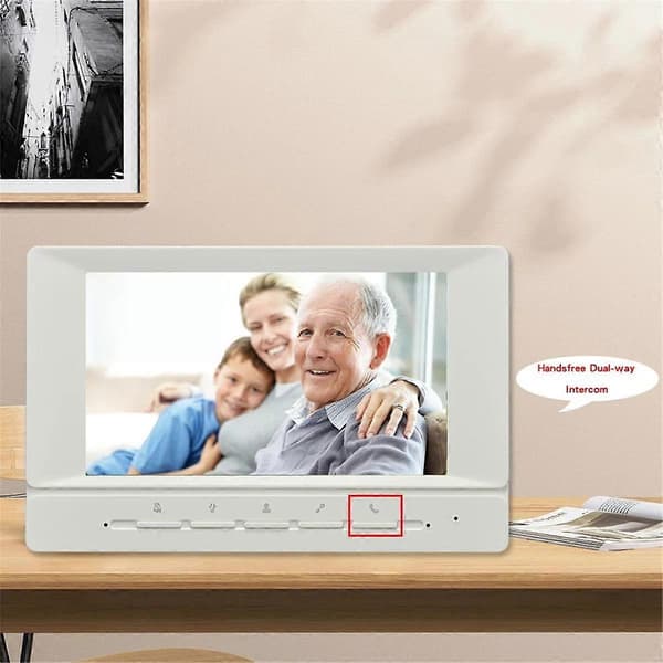 Video Intercom System 7 Tommer Video Dørklokke Dør System Kits Støtte Opplåsing Overvåking for Villa Hjem EU Plugg