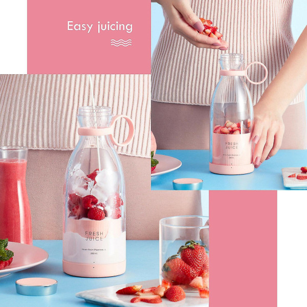 Portabel Elektrisk Juicepress Omrörningssked Multifunktionell Sked white
