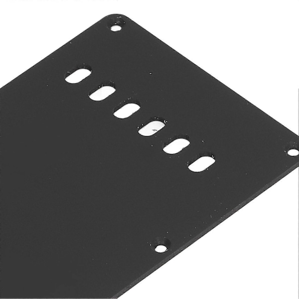 2 stk. Elektrisk Guitar Bagside Dækplade 6 Huller Robust Udsøgt Udseende Guitar Pickguard Bagplade Sort Black