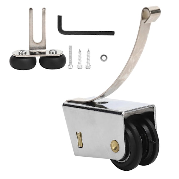 Skydedør Remskive Dobbelt Række Ruller Øvre Nedre Hjul PushPull Fleksibel Hardware