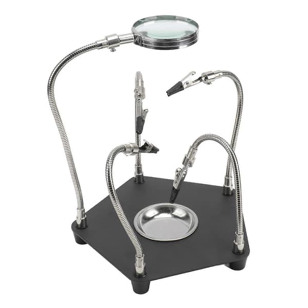 Loddeholder Lodde Fixture Svejsning Hjælpehænder med Forstørrelsesglas til Arbejde