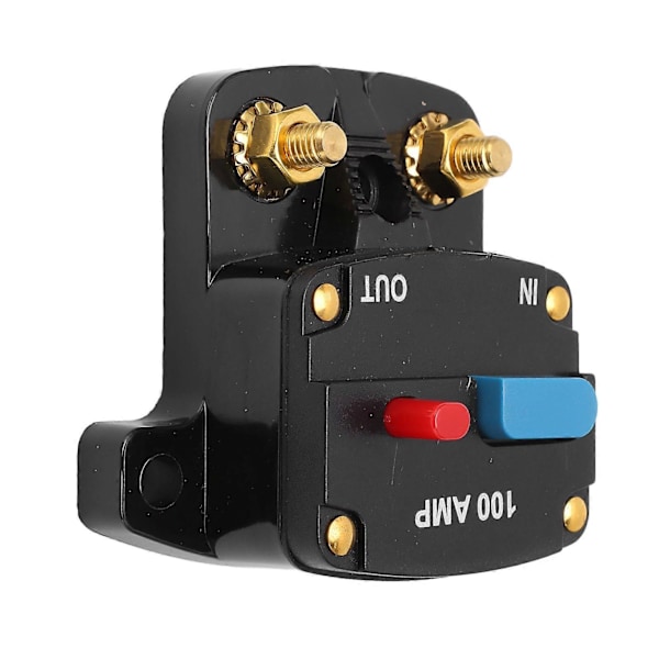 Bilstereo Strømbryter Manuell Reset Sikring Inline Inverter Holder for Bilstereoanlegg Båt Lastebiler Busser 100A