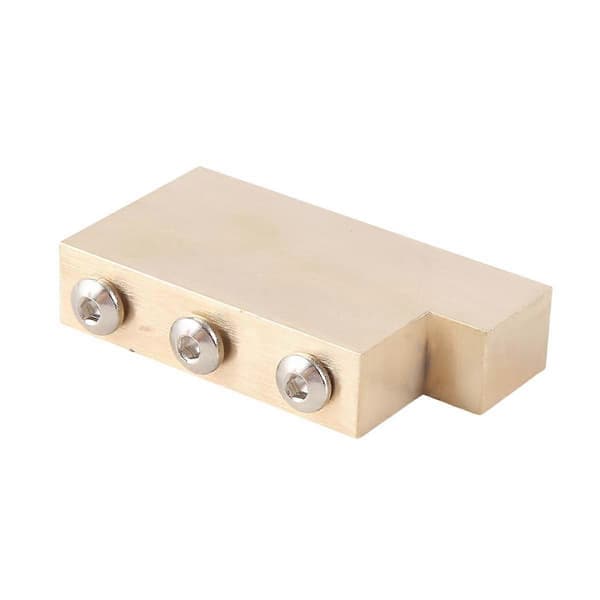 Solid L-formet Tremolo Messingblok til Låsende Tremolo Bro Elektrisk Guitar 32mm