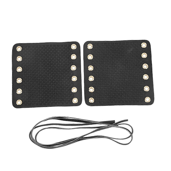 Motorsykkel Håndtak Deksel Fiber Simulert Lær Anti Sklisikker Retro Universal Styregrep Wrap Svart