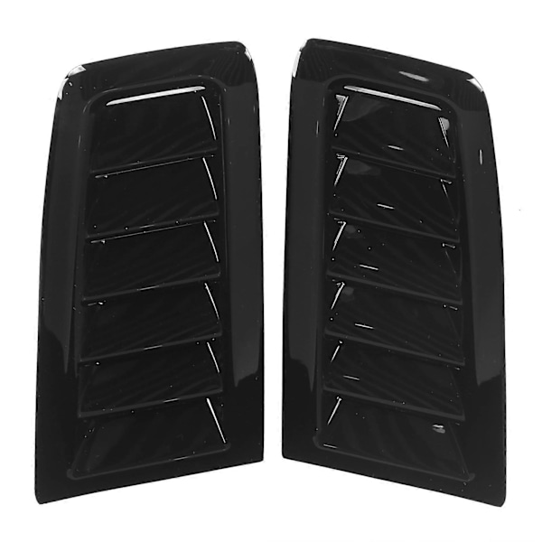 Par af Front Bonnet Ventilationsåbninger Hjelm Luftudtag Udskiftning til Focus RS MK2 Style Universal Blank Sort