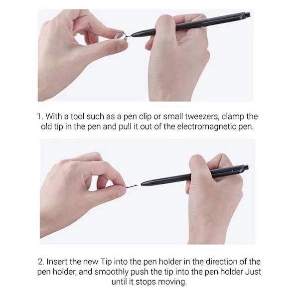 20 stk. Markør Pennspisser Erstatning for Remarkable 1/2 Stylus for Pen2/Pen Plus Erstatning Myke Nib Spisser med Verktøy