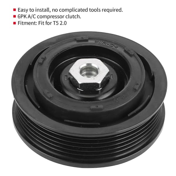 6PK Airconditioneringskompressor Koblingsudskiftning Rustfrit Stål Tilbehør Passer til T5 2.0