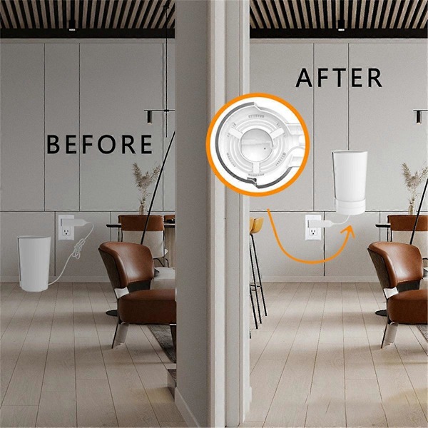 Väggfäste för Deco X90 X95 XE200 WiFi 6 Väggfäste med Kabelorganiserare Hem Mesh WiFi System 1 st
