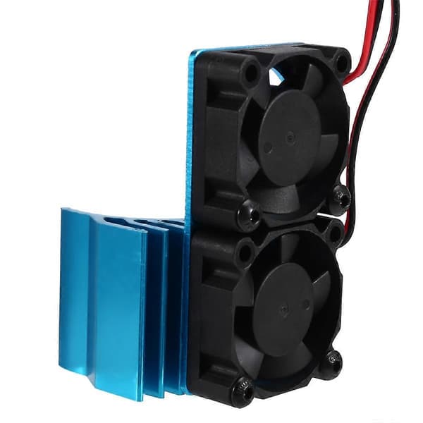 VXL-3s ESC Køleventilator og Motor Dobbelt Ventilatorsæt Kompatibelt med til Slash Stampede Blå