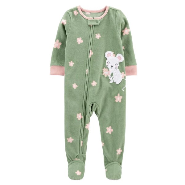 2023 Höst Vinter Varm Nyfödd Baby Sparkdräkt Pyjamas Fleece Fot-inlindad Jumpsuit Bebis Flicka Tecknad Söt Pjms style 3 3M