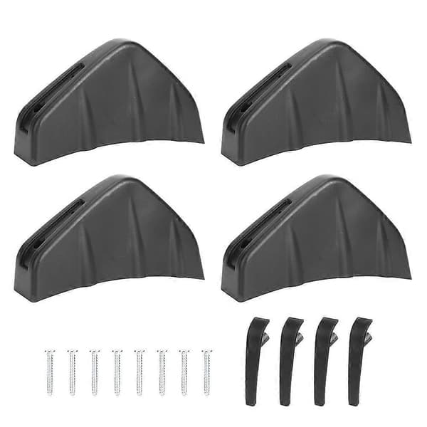 4 stk. Bil Bakre Støtfanger Diffuser Fin Spoiler Leppe Universal Auto Tilbehør