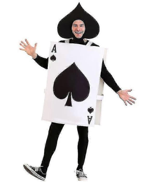 Pokerdräkter Spader Ess Cosplay Halloweendräkter Karnevalsförklädnad C