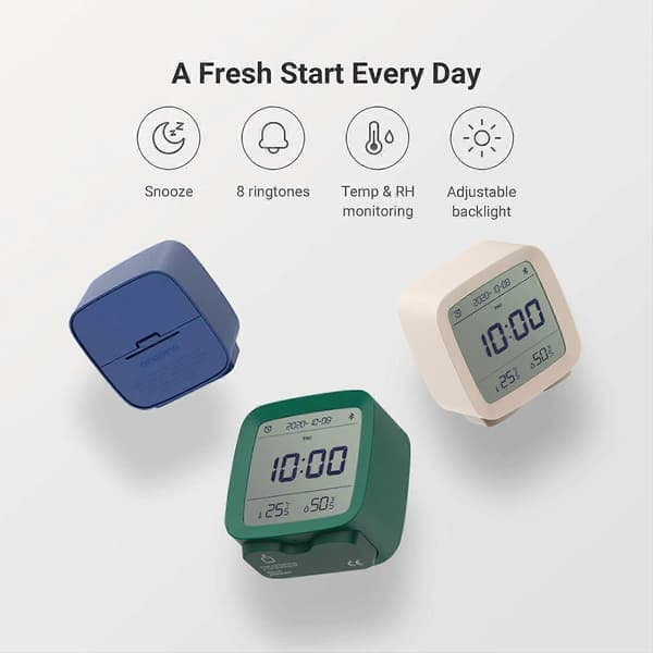 Bluetooth Vekkerklokke, Smart Digital App-styrt Klokke med Dato