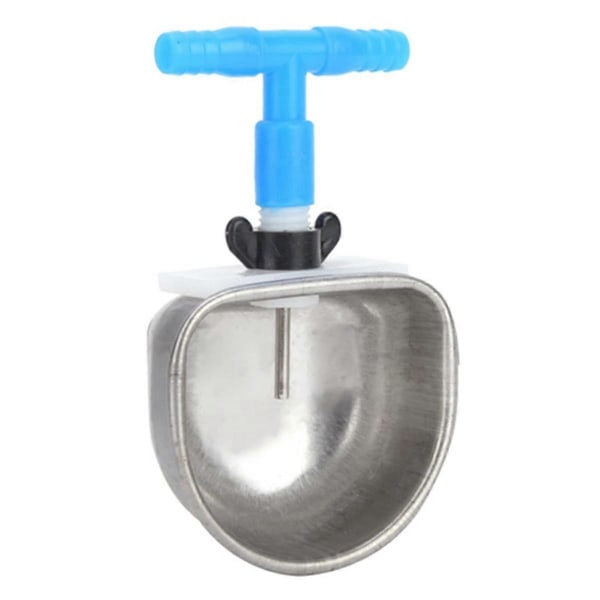 10 Set Kanindricka i Rostfritt Stål, Kaninuppfödningsutrustning Anti-Rep Rostfritt Stål Nipple Dricka (Siames)