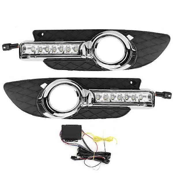 LED DRL Kjørelys Gul Hvit 2 Farger Passer for Mitsubishi Lancer 2007?2012