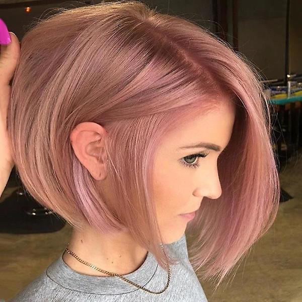 Kort Rak Peruk Dam Bob Cosplay Rosa Hel Peruk