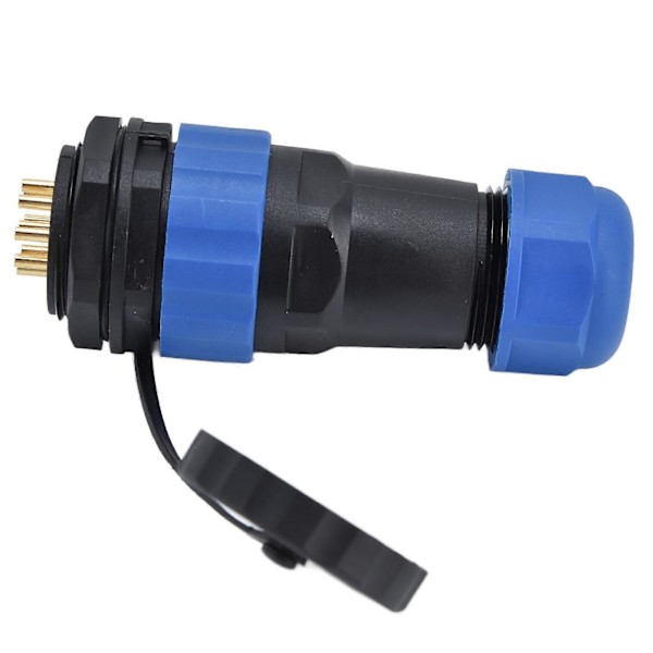 Vanntett Kobling Bakmutter IP68 Luftfart Strømkontakt 380V 10A for Kabel SP289 Pin