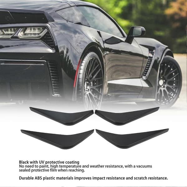 Bakre Støtfanger Diffuser Finneform Erstatning for Chevrolet Corvette C7 ALLE Modeller 2014?2019