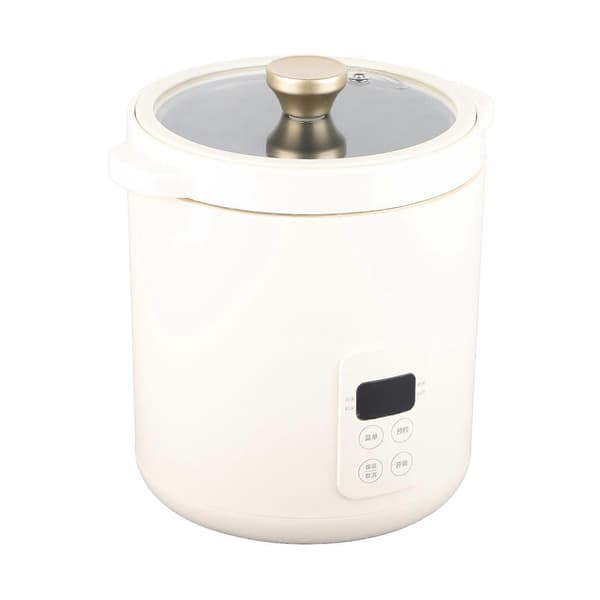 1.2L Mini Riskoger 1-2 Personer Multifunktionel Elektrisk Riskoger Suppe Gryde