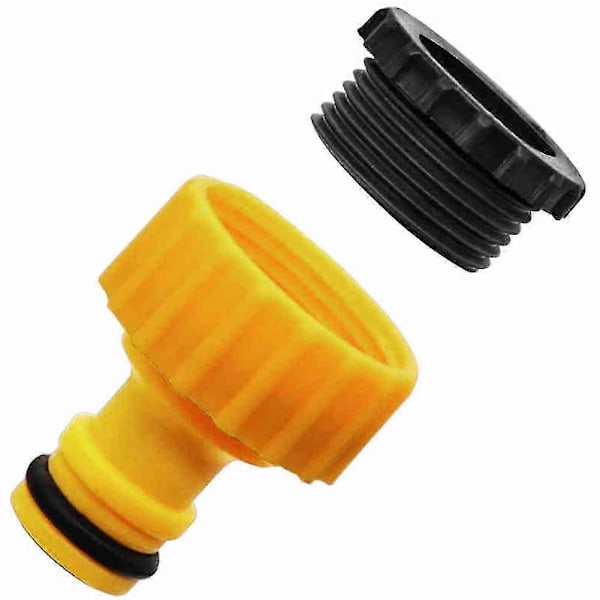 Slangekoblinger 1/2 tomme 3/4 tomme 2 i 1 Kranadapter Hurtigkoblingssett Hurtigkobling Hageslange Utendørs Krankobling 3pcs