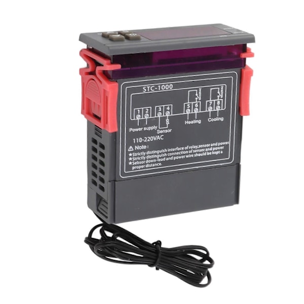 Stc 1000 Termostat Switch Elektronisk Digital Display Mikrocomputer Temperaturregulator Switch Akvarium Udklækning Termostat