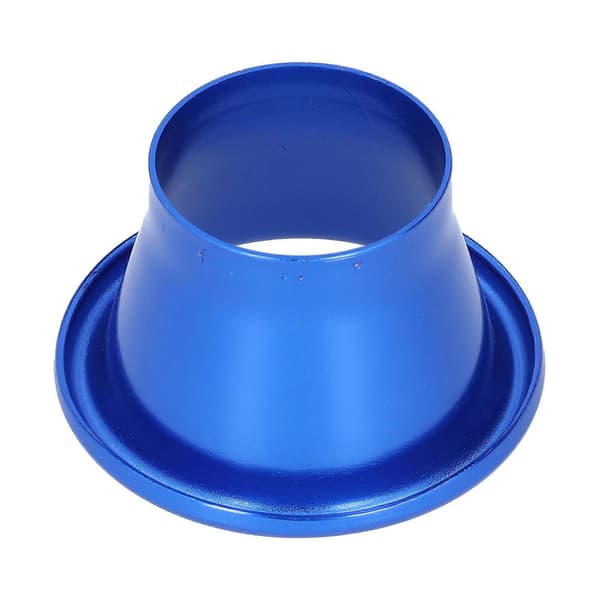 2.6in Kaldluftinntak Turbo Horn Velocity Stack Adapter CNC Aluminium Bil Modifikasjonsdel Blå